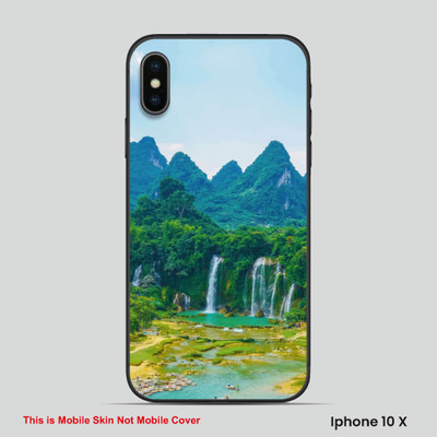 VYBE The Smart Choice iPhone 10X Naturel Mobile Skin(Faded Pink, Cascade 5)