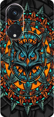 TJ CREATION Oppo Reno 8T 5G Mobile Skin(Ultra Super Mighty Owl Skin With High Matte Finish.)