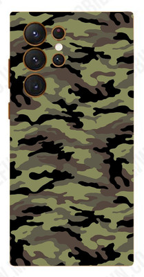 Pochanki Samsung S23 Ultra 5G Mobile Skin(Ultra Super Green Camouflag Skin With Matte Finish.)
