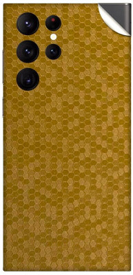 Orgic India Samsung S23 Ultra Mobile Skin(Honeycomb Gold)
