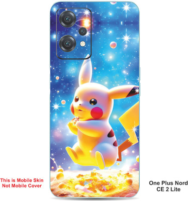 VYBE The Smart Choice One Plus Nord CE 2 Lite Pikachu Embossed Mobile Skin(Denim Blue 32)