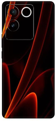 Vcare GadGets Red and Black abstract Vivo T2 Pro 5G Mobile Skin(Multicolor)