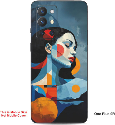 VYBE The Smart Choice One Plus 9R Pattern Embossed Mobile Skin(Moonstone Blue A6)