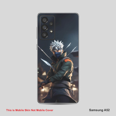 VYBE The Smart Choice SAMSUNG A52 Kakashi Mobile Skin Mobile Skin(Black B39)