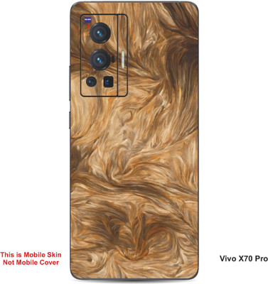 VYBE The Smart Choice Vivo X70 Pro Abstract Embossed Mobile Skin(Brown Sugar 13)