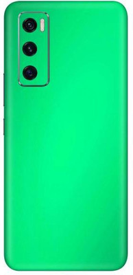 Vcare GadGets Vivo V20 SE Mobile Skin(Metallic Light Green Shining)