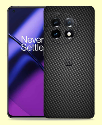 WeCre8 Skin's Oneplus 11R 5G Mobile Skin(Black Carbon Fiber Mobile Skin)