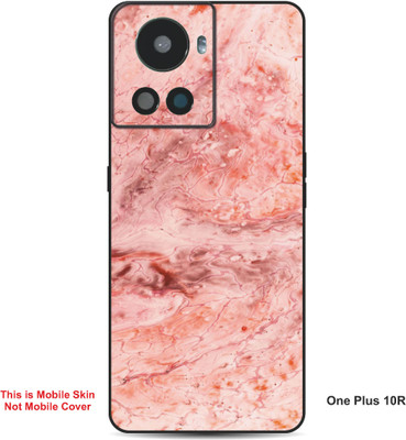 VYBE The Smart Choice One Plus 10R Abstract Embossed Mobile Skin(Plum Purple A9)