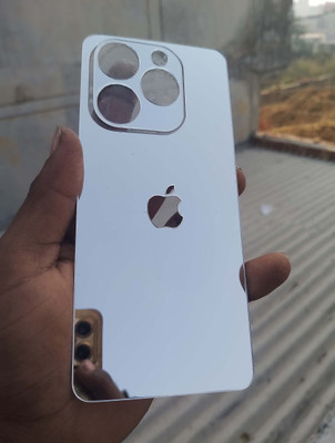 MOKPLZ Infinix SMART 8 MOBILE SKIN SILVER BACK PANNEL Mobile Skin(Silver)