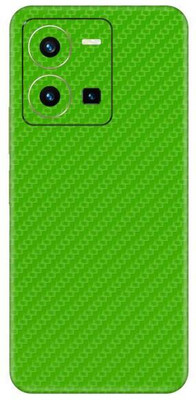 Vcare GadGets Y35 2022 Fiber Carbon Green Back Side Premium Mobile Skin(Fiber Carbon Green)