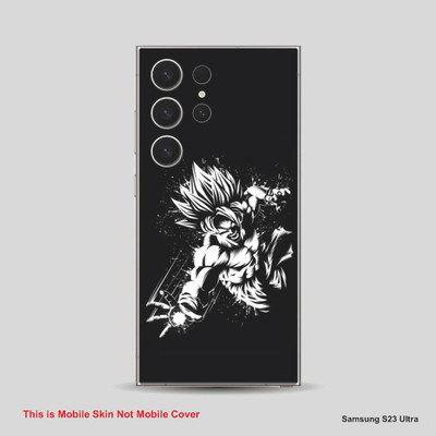 VYBE The Smart Choice Samsung S23 Ultra Goku Mobile Skin Mobile Skin(White Black B50)