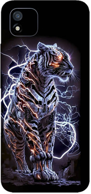 yug emporium REALME C20, C11 2021 3D BLACK PANTHER DESIGN PATTERN THEME BACK SKIN STICKERS Mobile Skin(Black)