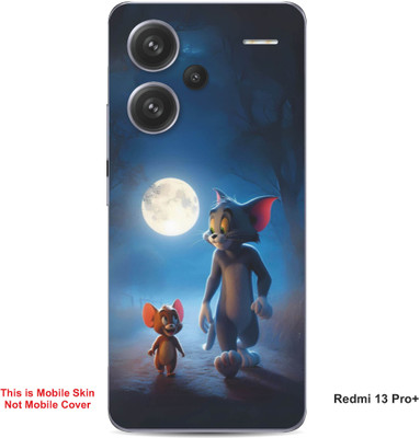 VYBE The Smart Choice Redmi 13 Pro Plus Tom & Jerry Embossed Mobile Skin(Dark Slate Grey A1)