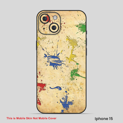 VYBE The Smart Choice iPhone 15 ART Mobile Skin(Multi color SKI I26)