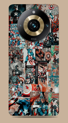 WeCre8 Skin's Realme 11 pro plus 5g Mobile Skin(Captain America Poster Mobile Skin)