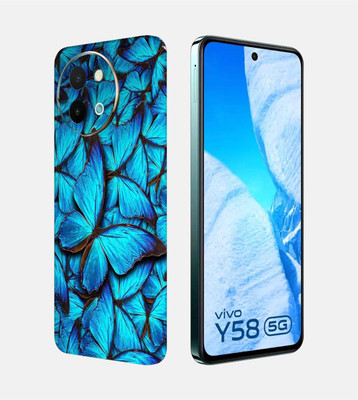 OggyBaba Vivo Y58 5g Mobile Skin(Butterfly Blue)