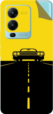 Jeeva Creation Vivo V25 Pro, vivo v25 pro Mobile Skin(Ultra Super Retro Car Cap Skin With High Matte Finish.)