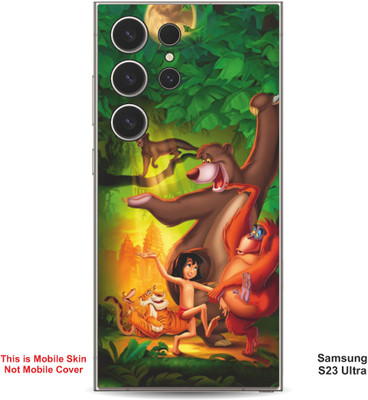 VYBE The Smart Choice Samsung S23 Ultra Jungle Book Embossed Mobile Skin(Green Pea 13)