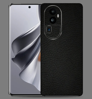 WeCre8 Skin's Oppo Reno 10 pro Plus 5g Mobile Skin(Black-Leather Mobile Skin)