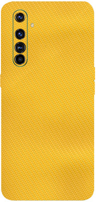 TJ CREATION Realme X50 Pro Mobile Skin(Ultra Super Yellow Carbon Fibre With High Matte Finish.)