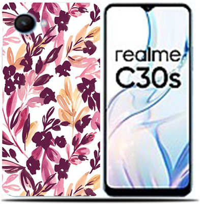 Mclaxa Realme C 30S, Print Lavender Mobile Skin(Print Lavender Skin With Back,Front & Sides Skin)
