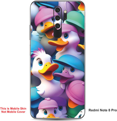 VYBE The Smart Choice Redmi Note 8 Pro Duck Embossed Mobile Skin(Cadillac Pink 14)