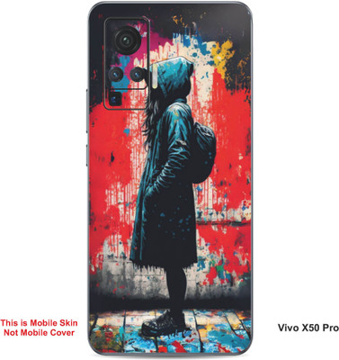 VYBE The Smart Choice Vivo X50 Pro Art Embossed Mobile Skin(Gravel 9)