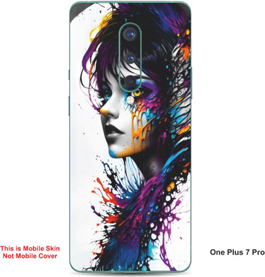 VYBE The Smart Choice One Plus 7 Pro Art Embossed Mobile Skin(Blue lvy A1)