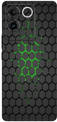 Vcare GadGets Black Green Honey Comb Vivo T2 Pro 5G Mobile Skin(Multicolor)