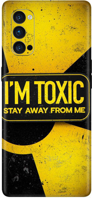 wrap craft Oppo Reno 5 Pro Mobile Skin(Black, Yellow)