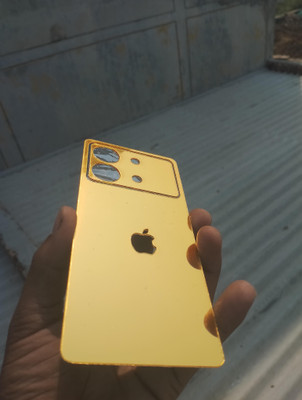 MOKPLZ POCO X6 5G GOLDEN MIRROR BACK PANNEL Mobile Skin(GOLDEN)