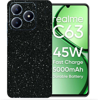 OggyBaba Realme C63 5g Mobile Skin(Black Gliter)