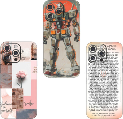 wrap craft APPLE IPHONE 13 MINI COMBO (PACK OF 3) Premium Vinyl BACK Mobile Skin(Multicolor)