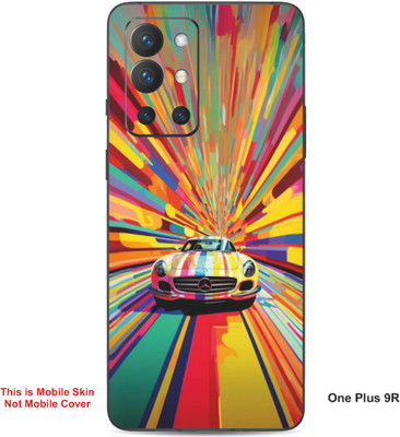 VYBE The Smart Choice One Plus 9R Abstract Embossed Mobile Skin(Bashful Pink A6)