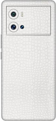 Vcare GadGets White Textured Leather vivo i QOO 9 Pro 5G Mobile Skin(White Textured Leather)