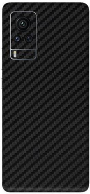 Vcare GadGets Vivo X60 Pro Mobile Skin(Fiber Carbon Black)