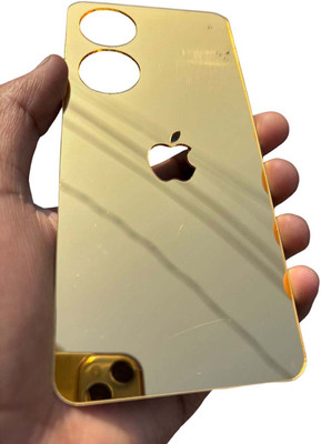 TWUAOP VIVO T2 5G, MIRROR BACK PANNEL ACRYLIC SHEET Mobile Skin(Gold)