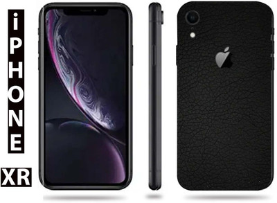 BugguSkin Apple iPhone XR Mobile Skin(Ultra Super Black Leather Skin With High Matte Finish.)