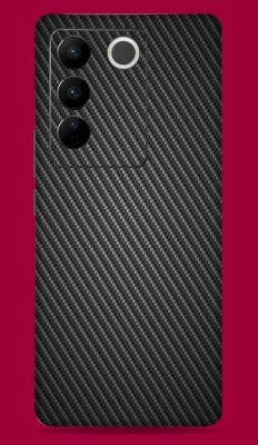 SkinoMania Vivo V27 Pro 5G Mobile Skin(Black-CF)