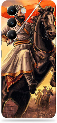 SkinoMania vivo t3 5g Ultra Premium Vinyl Mobile Skin (Multicolor) Mobile Skin(Shivaji Maharaj)