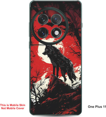 VYBE The Smart Choice One Plus 11 Wolf Embossed Mobile Skin(Persian Red 32)