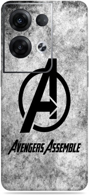 SkinoMania Oppo Reno 8 Pro 5G Mobile Skin(Multicolor Avenger Assemble)