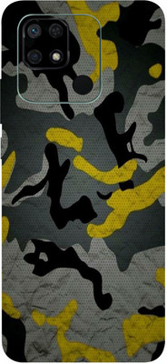 TJ CREATION REDMI 10C Mobile Skin(Camouflage Military Yellow Skin With High Matte Finish.)