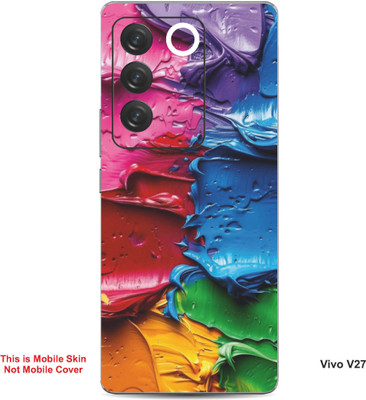 VYBE The Smart Choice Vivo V27 Art Embossed Mobile Skin(Burnt Umber 5)