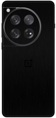 Vcare GadGets Brushed Black OnePlus 12 5G With Logo Mobile Skin(Brushed Black)