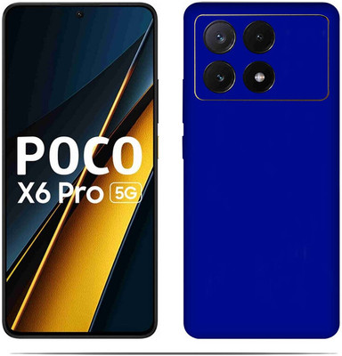 LAMHA Poco X6 Pro 5G Mobile Skin(Ultra Super Blue Skin With HiighQuality Matte Finish.)