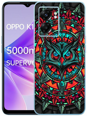 FCS OPPO K10 5G Printed Back skin Mobile Skin(Owls Skin)