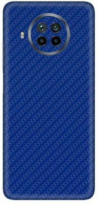 Vcare GadGets Mi 10 T Lite Mobile Skin(Fiber Carbon Blue)