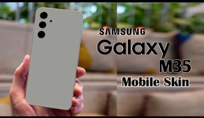 TJ CREATION SAMSUNG Galaxy M35 5G Mobile Skin(Ulltra Super Grey Matte Skin With High Matte Finish., Mobile Skin (Back+Side+Camera))