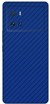 Vcare GadGets Fiber Carbon Blue vivo i QOO 9 Pro 5G Mobile Skin(Fiber Carbon Blue)